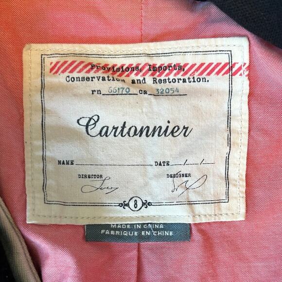 EUC Anthropologie Cartonnier Layered Vest Jacket Blazer Black /Cream Fits size 6 - Picture 15 of 16